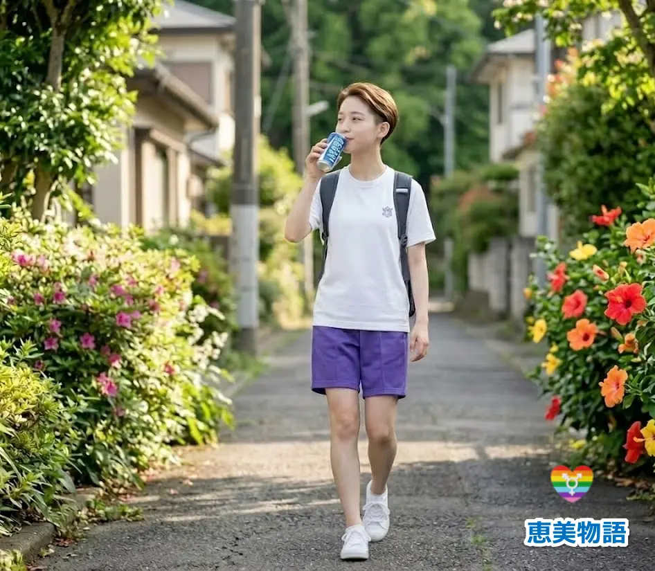 通学する小学5年生の姿