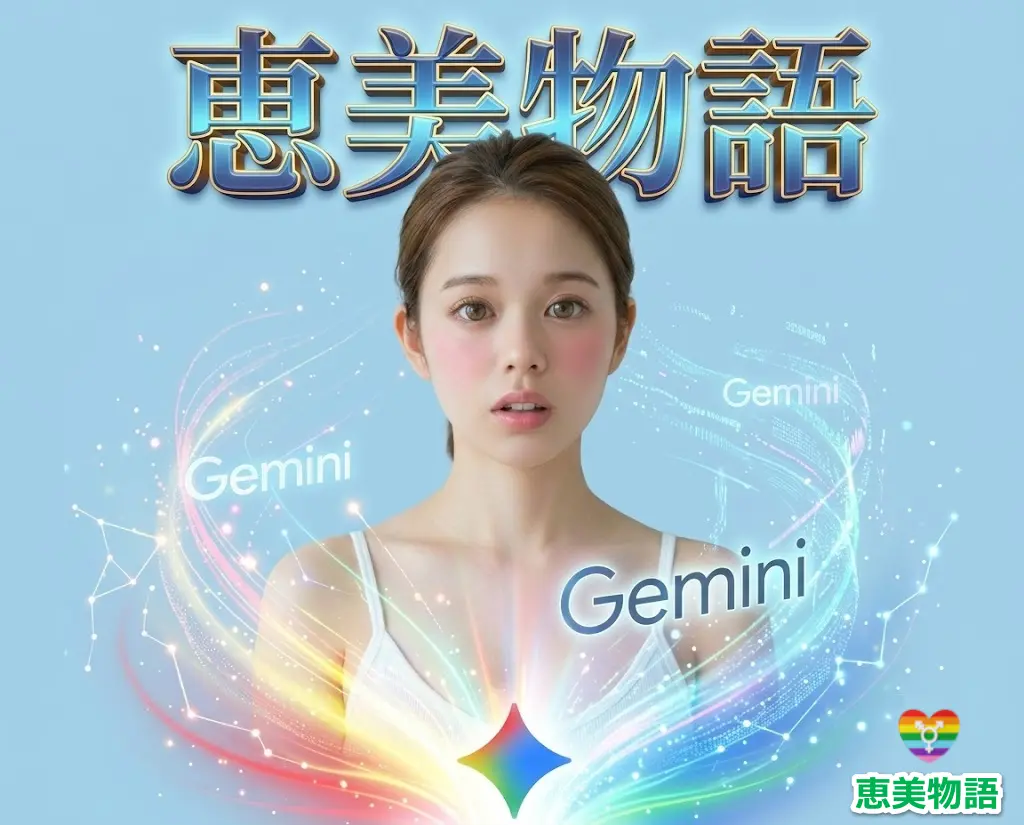 Geminiと恵美の融合画像