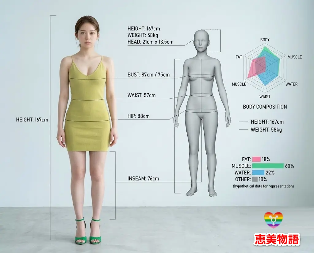 恵美の3Dボディスキャンデータ