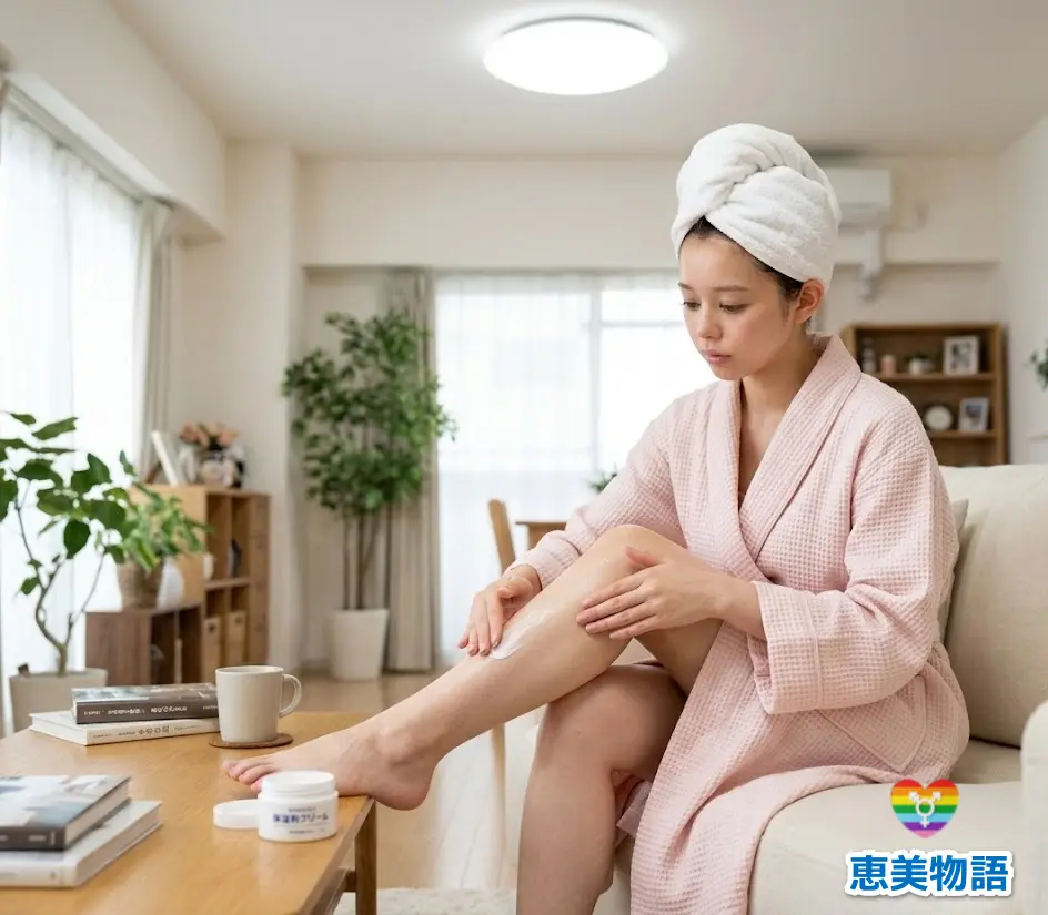 お風呂上がりのスキンケアで永久脱毛の実感