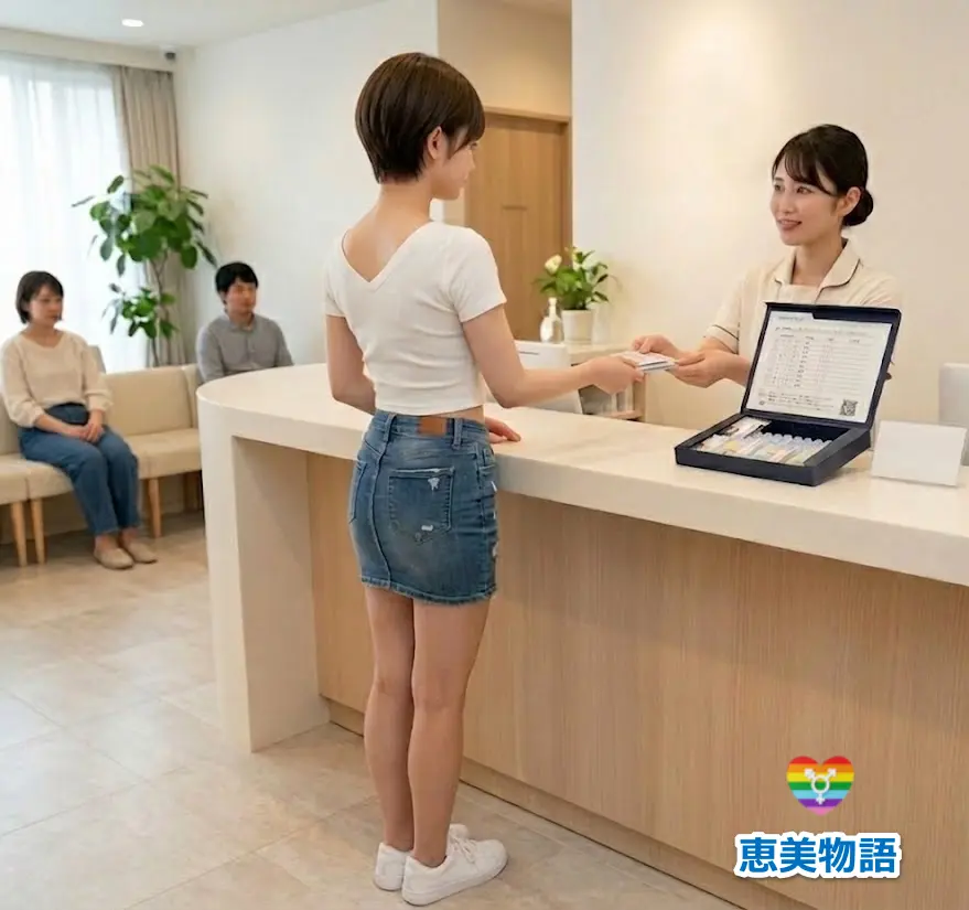 お会計と自己注射キット一式を処方