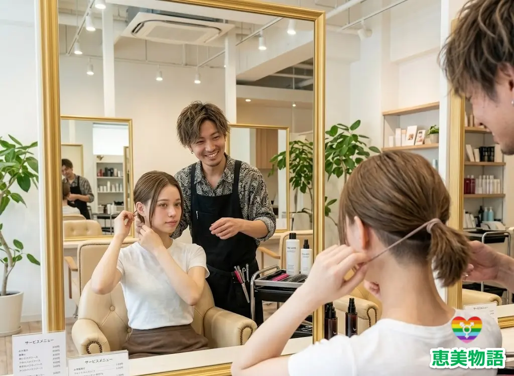 行きつけのヘアーサロンでくつろぎのひと時